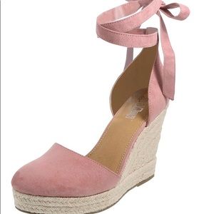 Baby Pink Wedges